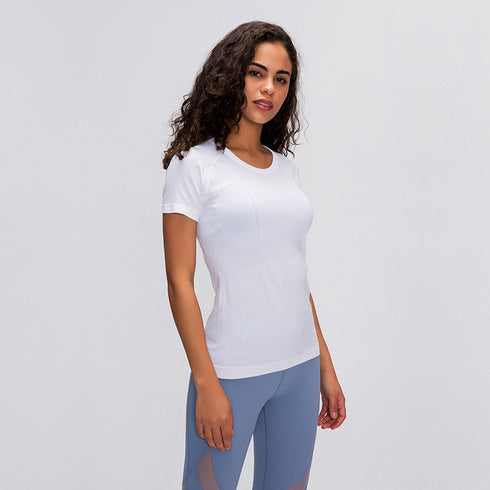 Women's Slim Breathable Yoga Round Neck T-Shirt