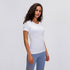 Women's Slim Breathable Yoga Round Neck T-Shirt