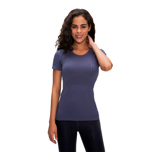 Women's Slim Breathable Yoga Round Neck T-Shirt