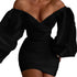 Women's Slim Sexy Off Shoulder Dress with Hips