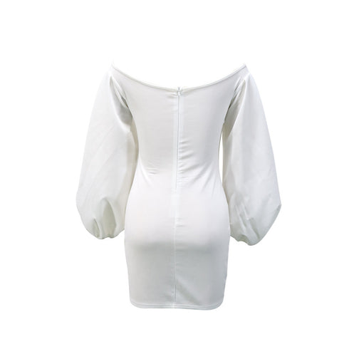 Women's Slim Sexy Off Shoulder Dress with Hips