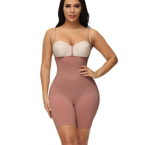 Women's Slimmer Tummy Control Open Bust Seamless Bodysuit