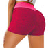 Women's Soft Solid Fitness Sport Hip Lift Yoga Shorts