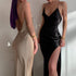 Women's Spaghetti Strap Bodycon Maxi Long Dresses