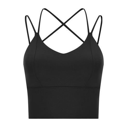Women's Spaghetti Strap Fitness Running Sports Bra