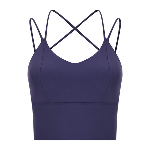 Women's Spaghetti Strap Fitness Running Sports Bra
