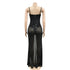 Women's Spaghetti Strap V-neck Slit Maxi Dresses