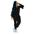 Women's Spliced Agaric Side Long Sleeve Two Piece Outfits