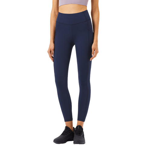 Women's Sport High Waist Skinny Pants with Side Pocket