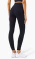 Women's Sport High Waist Skinny Pants with Side Pocket