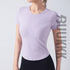 Women's Sport Skinny Slim Yoga T-Shirt with Bra Pads