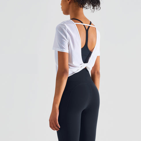 Women's Sport Yoga Naked Feeling Breathable Loose T-Shirt