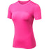 Women's Sport Yoga Stretch Short Sleeve Quick Dry T-shirt