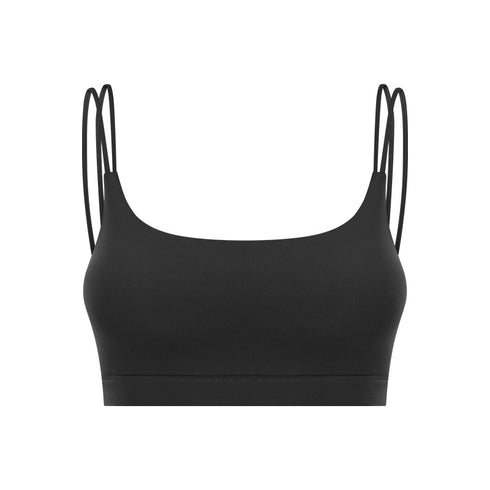 Women's Sports Bras Fitness Exercise Running U Neck Bra Pads