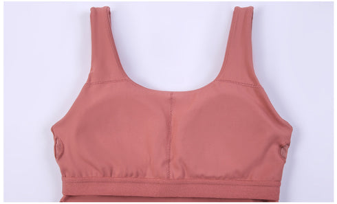 Women's Sports Bras Fitness Yoga U Back with Bra Pads