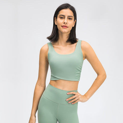 Women's Sports Bras Fitness Yoga U Back with Bra Pads