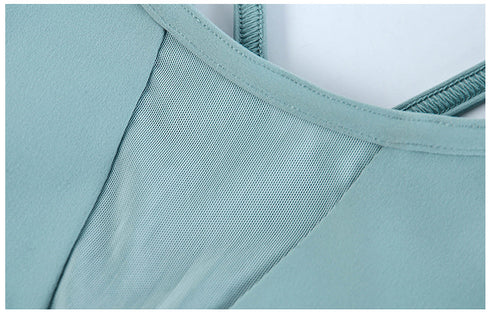 Women's Sports Bras Simple Running Yoga Round Neck Bra