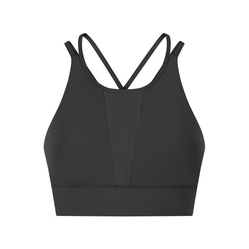 Women's Sports Bras Simple Running Yoga Round Neck Bra