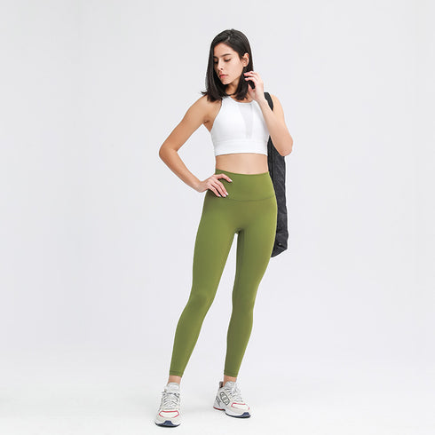 Women's Sports Bras Simple Running Yoga Round Neck Bra