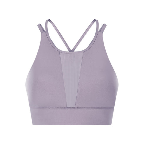 Women's Sports Bras Simple Running Yoga Round Neck Bra