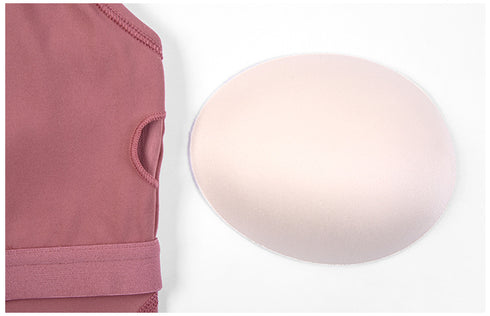 Women's Sports Fitness Running Yoga Crop Tank with Pads