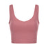 Women's Sports Fitness Running Yoga Crop Tank with Pads