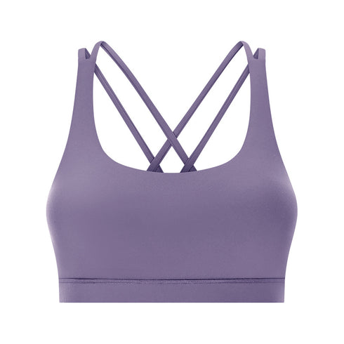 Women's Sports Fitness Spaghetti Strap Padded Bra