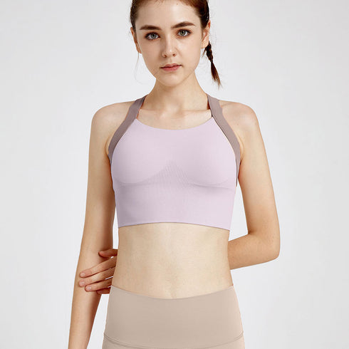 Women's Sports High Impact Support Bra Crisscross Back Tops