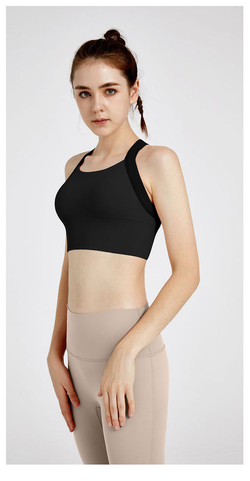 Women's Sports High Impact Support Bra Crisscross Back Tops