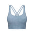 Women's Sports Padded Bra Cross Back Sports Bra Top