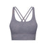 Women's Sports Padded Bra Cross Back Sports Bra Top