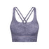 Women's Sports Padded Bra Cross Back Sports Bra Top