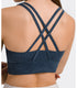 Women's Sports Padded Bra Cross Back Sports Bra Top