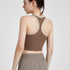 Women's Sports Quick Dry Crop Tank Top with Bra Pads