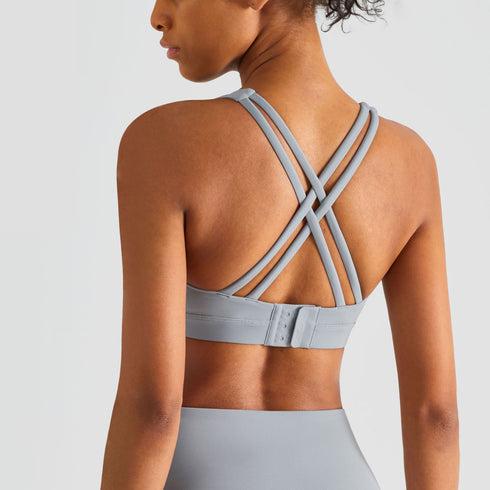 Women's Sports Running Criss Cross Back Sexy Bra