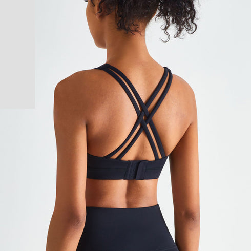 Women's Sports Running Criss Cross Back Sexy Bra