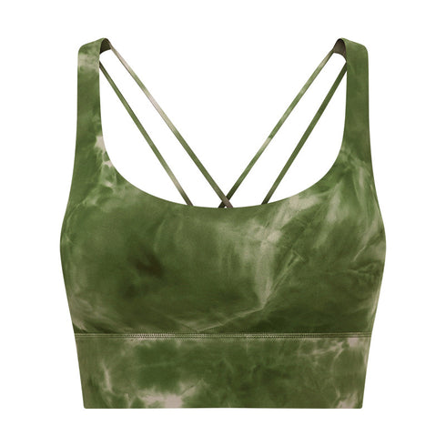 Women's Sports Sexy Crisscross Back Padded Workout Bra