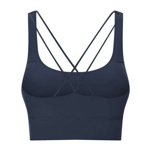 Women's Sports Sexy Crisscross Back Padded Workout Bra