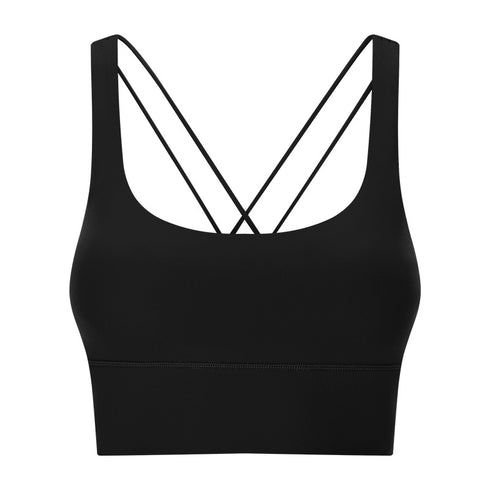 Women's Sports Sexy Crisscross Back Padded Workout Bra