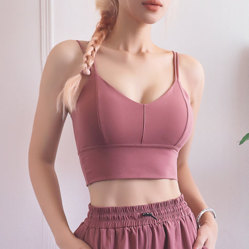 Women's Sports Spaghetti Strap High Quality Yoga Bra