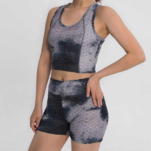 Women's Sports Tank High Waisted Shorts Yoga Suits