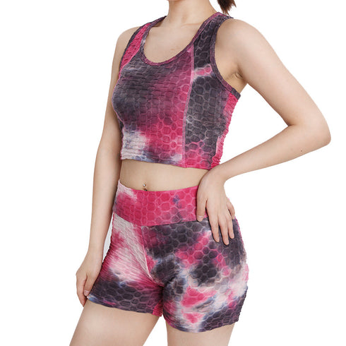 Women's Sports Tank High Waisted Shorts Yoga Suits