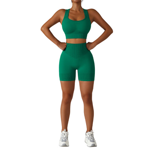 Women's Sports Tank Top Shorts Lift Hips Yoga Suits