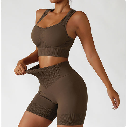 Women's Sports Tank Top Shorts Lift Hips Yoga Suits