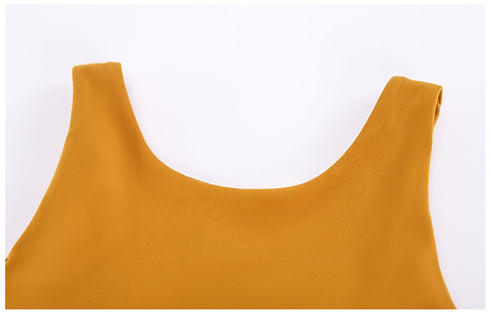 Women's Sports Yoga Padded Bras Hollow Out Tank