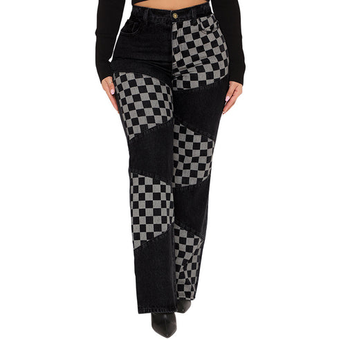 Women's Straight Pants Fashion Low Waisted Jeans