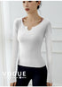 Women's Stretchy Fitness V-Neck Activewear Sweatshirts