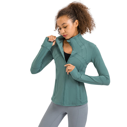 Women's Stretchy Running Yoga Long Sleeve Track Jacket