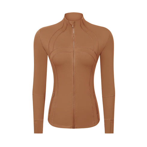 Women's Stretchy Running Yoga Long Sleeve Track Jacket