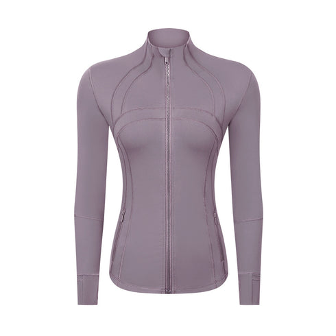 Women's Stretchy Running Yoga Long Sleeve Track Jacket